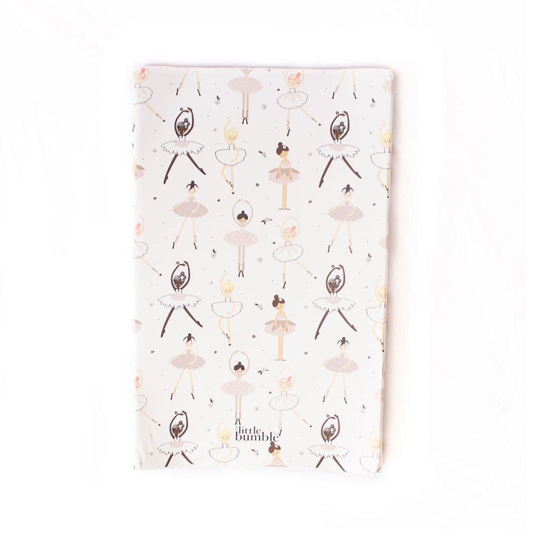 The Little Bumble Co. Anti Roll Changing Mat - Pink Ballerinas