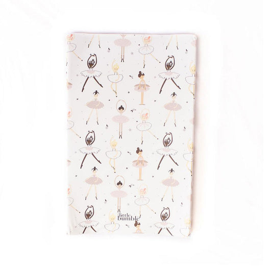 The Little Bumble Co. Anti Roll Changing Mat - Pink Ballerinas